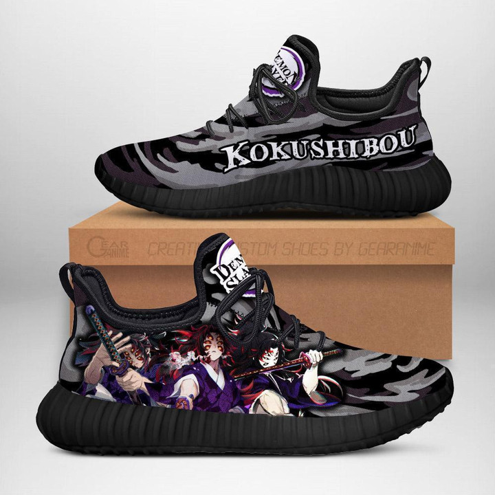 Demon Slayer Kokushibou Reze Shoes Custom Anime Sneakers - 1 - GearAnime