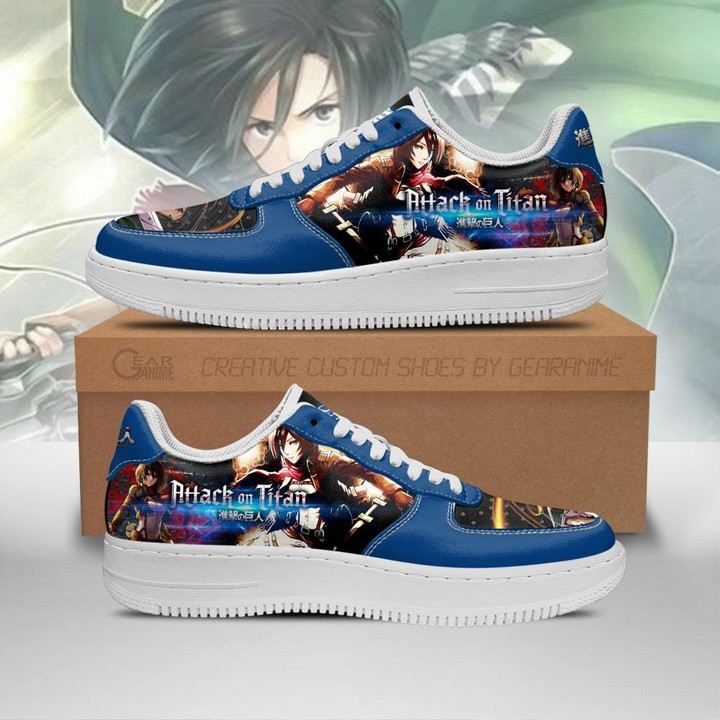Mikasa Ackerman Attack On Titan Sneakers AOT Anime Shoes - 1 - GearAnime