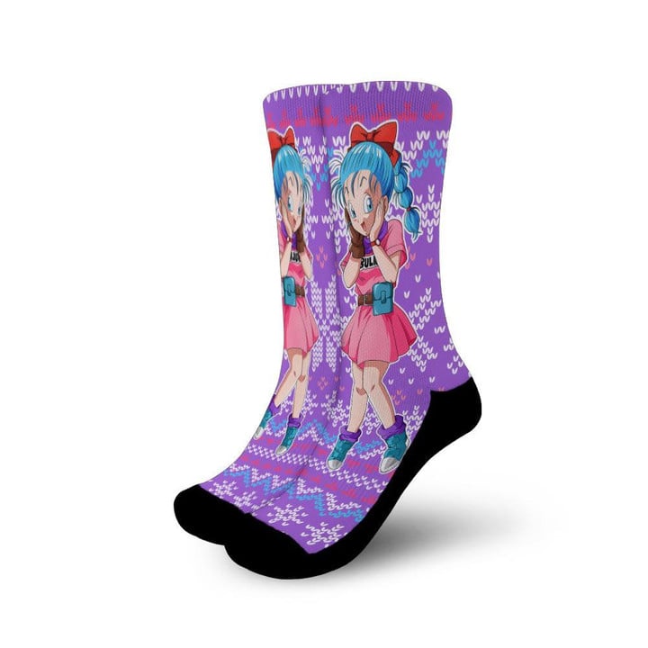 Bulma Socks Ugly Dragon Ball Anime Socks Gift Idea - 1 - GearAnime