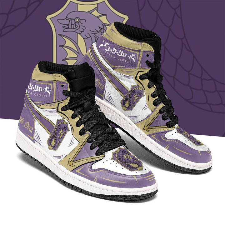 Purple Orca Magic Knight Sneakers Black Clover Sneakers Anime - 1 - GearAnime