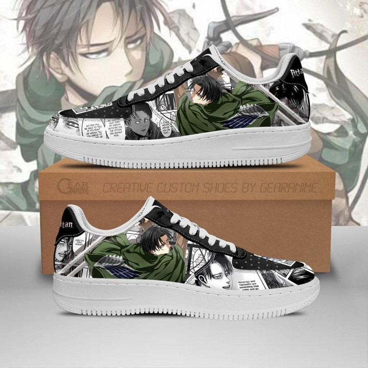 AOT Levi Sneakers Attack On Titan Anime Shoes Mixed Manga - 1 - GearAnime