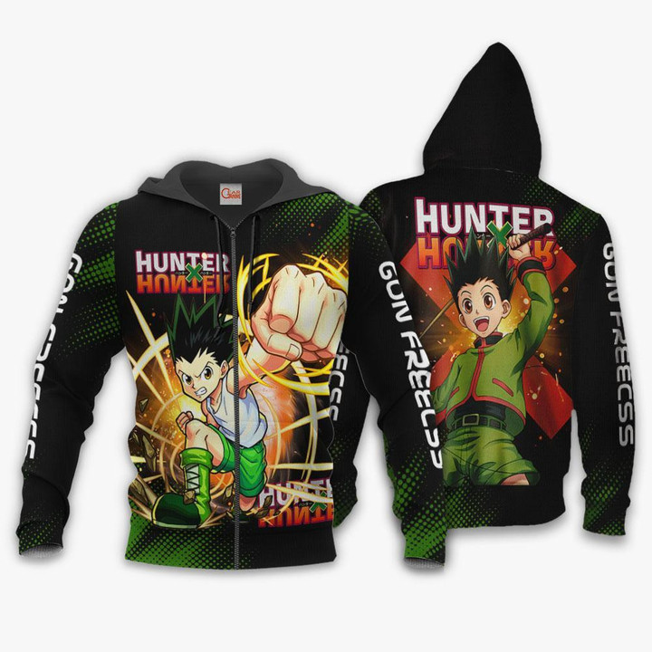 Gon Freecss Shirt Hunter X Hunter Custom Anime Hoodie Jacket - 1 - GearAnime