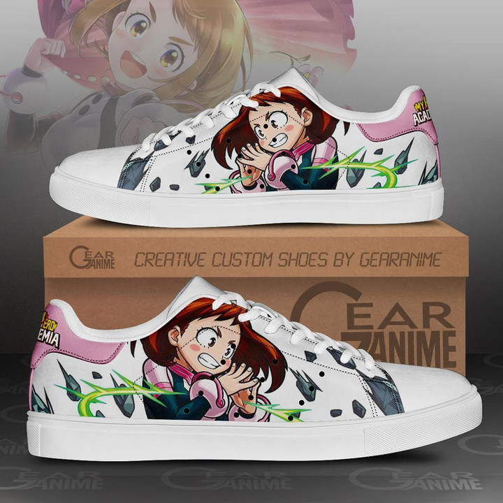 Ochako Uraraka Skate Shoes My Hero Academia Custom Anime Shoes PN10 - 1 - GearAnime