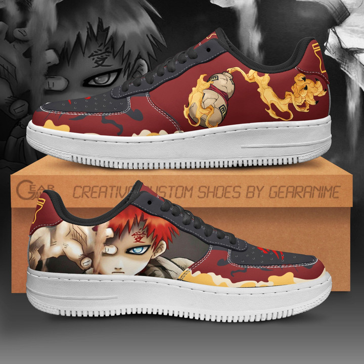 Gaara Sneakers Anime Shoes Custom - 1 - GearAnime
