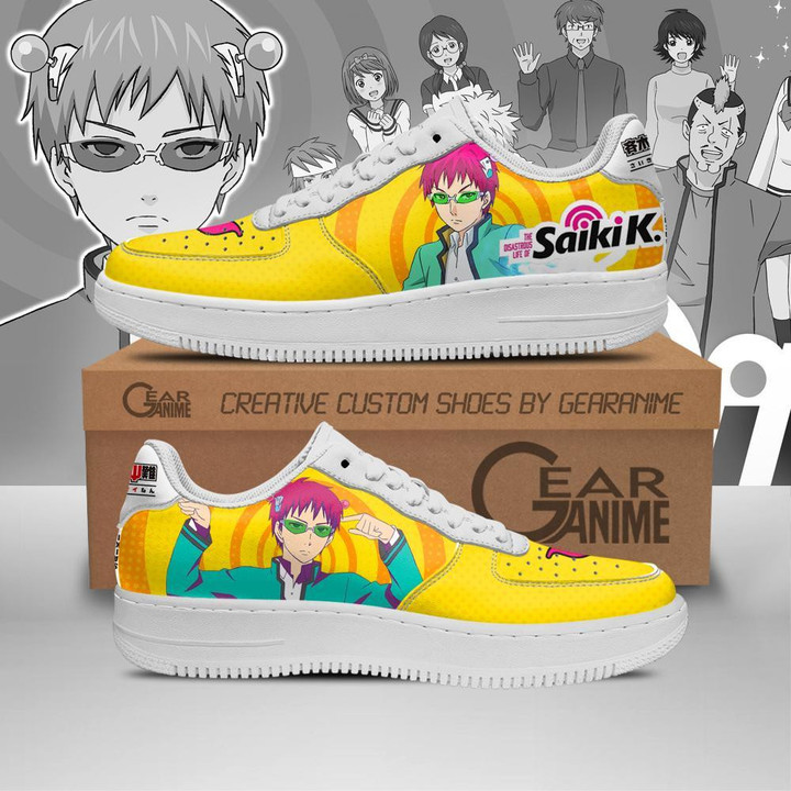Kusuo Saiki Shoes Saiki K Custom Anime Sneakers PT11 - 1 - GearAnime