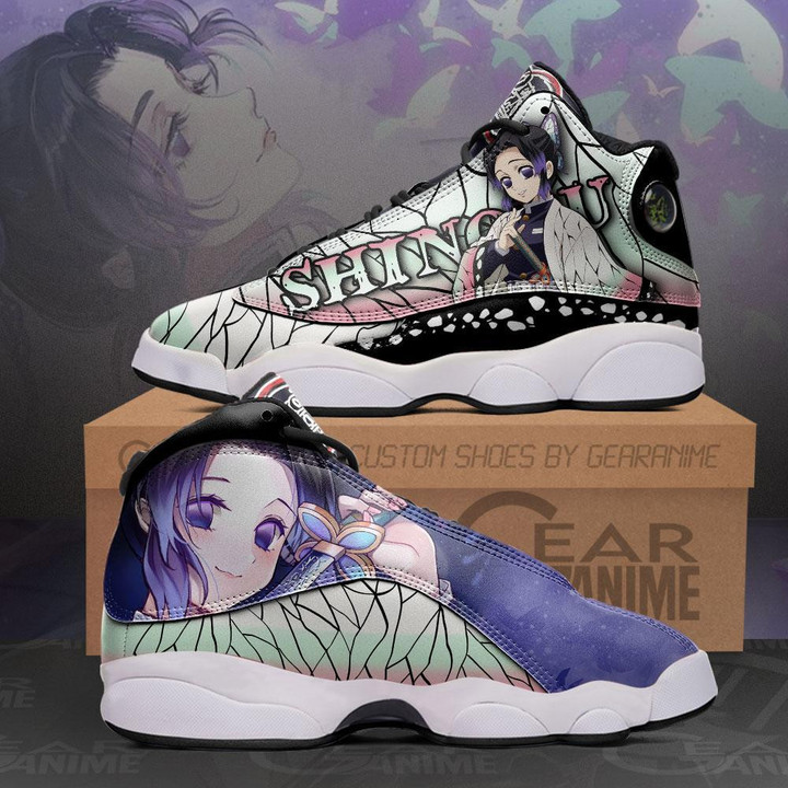 Shinobu Kocho Sneakers Custom Anime Demon Slayer Shoes - 1 - GearAnime