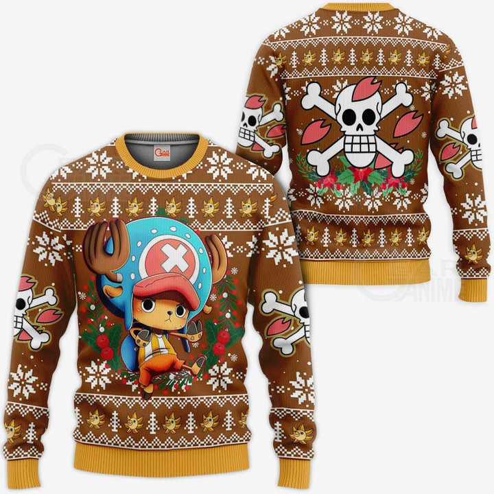 Tony Tony Chopper Ugly Christmas Sweater One Piece Anime Xmas Gift VA10 - 1 - GearAnime