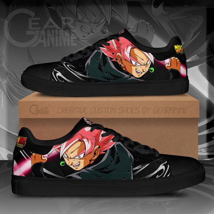 Goku Black Rose Skate Shoes Custom Dragon Ball Anime Shoes - 1 - GearAnime