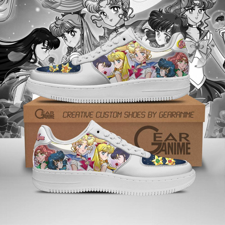 Sailor Moon Team Shoes Custom Anime Sneakers PT10 - 1 - GearAnime