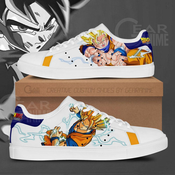 Goku SSJ Skate Shoes Dragon Ball Custom Anime Shoes - 1 - GearAnime