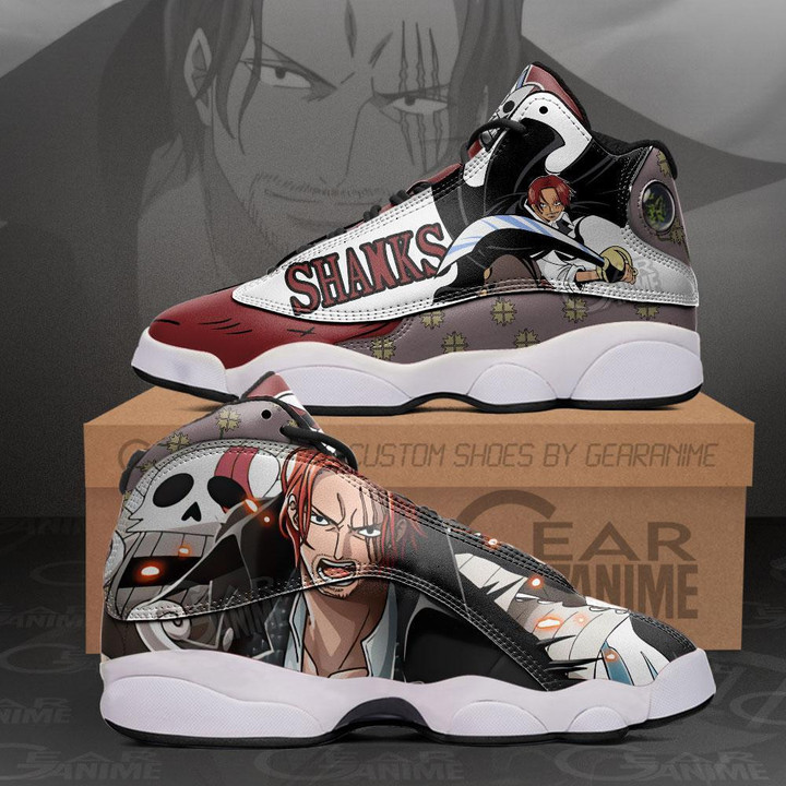 Red Hair Shanks Sneakers Custom Anime One Piece Shoes - 1 - GearAnime