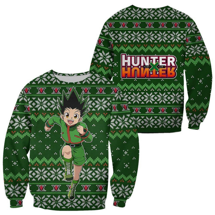 Gon Ugly Christmas Sweater Hunter X Hunter Anime Custom Xmas Clothes - 1 - GearAnime