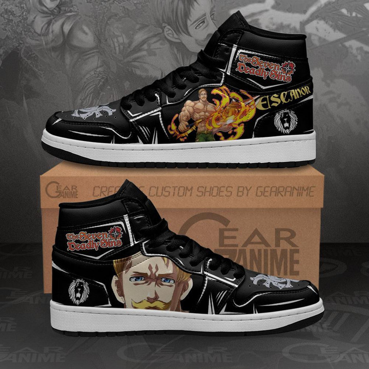 Escanor Sneakers Seven Deadly Sins Custom Anime Shoes MN10 - 1 - GearAnime
