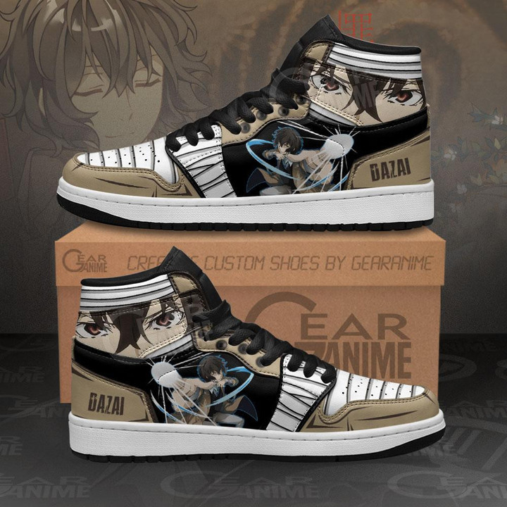 Dazai Osamu Sneakers Custom Anime Bungou Stray Dogs Shoes - 1 - GearAnime