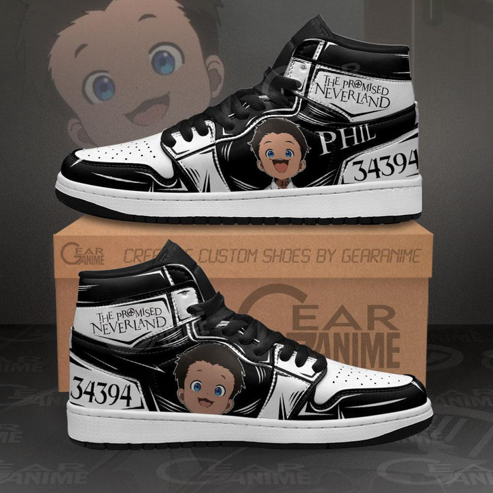 Phil The Promised Neverland Sneakers Custom Anime Shoes Fan Gift Idea - 1 - GearAnime