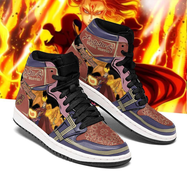 Fuegoleon Vermillion Sneakers Black Clover Anime Shoes - 1 - GearAnime