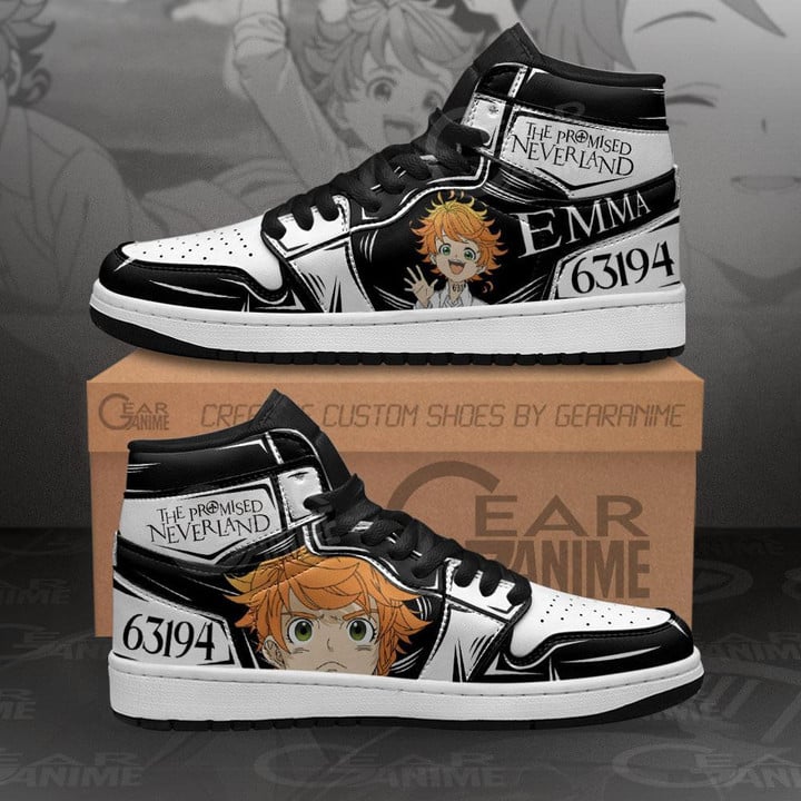 Emma The Promised Neverland Sneakers Custom Anime Shoes - 1 - GearAnime