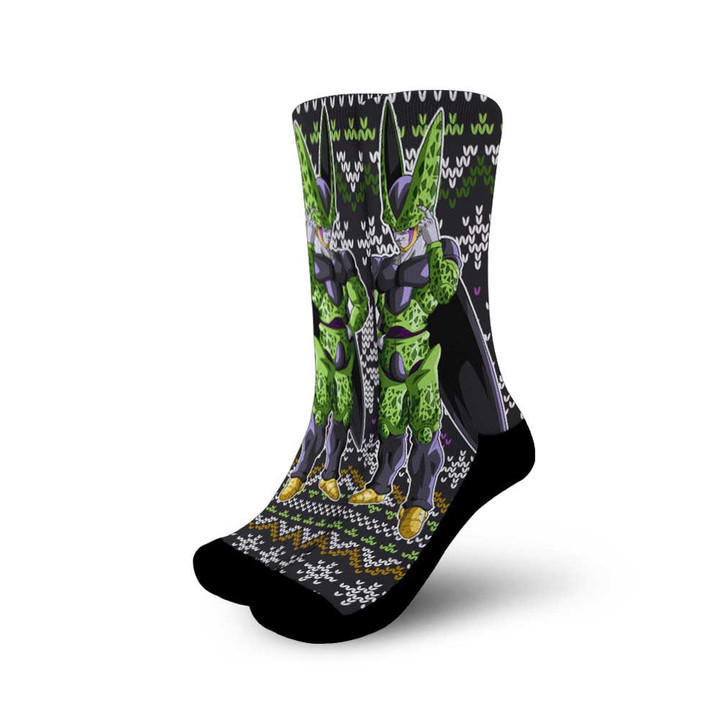 Cell Socks Ugly Dragon Ball Anime Socks Gift Idea - 1 - GearAnime