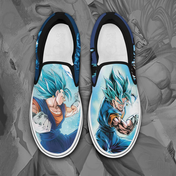 Vegito Slip On Sneakers Dragon Ball Custom Anime Shoes PN11 - 1 - GearAnime