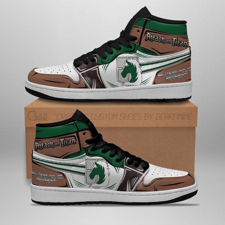 Military Police Sneakers Attack On Titan Anime Sneakers - 1 - GearAnime