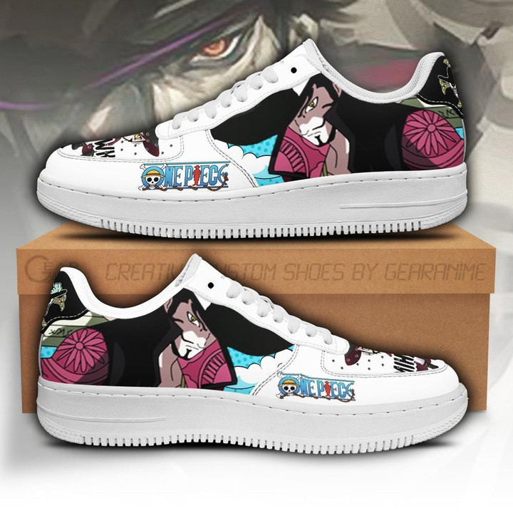 Dracule Mihawk Air Sneakers Custom Anime One Piece Shoes - 1 - GearAnime
