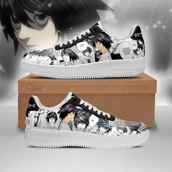 L Lawliet Sneakers Death Note Anime Shoes Fan Gift Idea PT06 - 1 - GearAnime