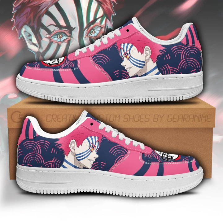 Akaza Sneakers Custom Demon Slayer Anime Shoes Fan PT05 - 1 - GearAnime