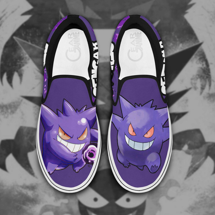 Gengar Slip On Sneakers Pokemon Custom Anime Shoes - 1 - GearAnime