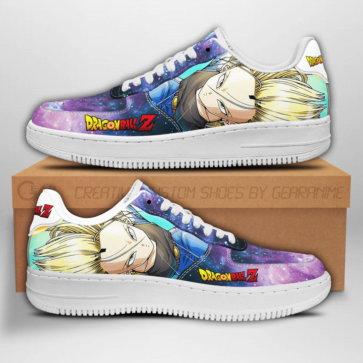 Android 18 Air Sneakers Galaxy Custom Anime Dragon Ball Shoes - 1 - GearAnime