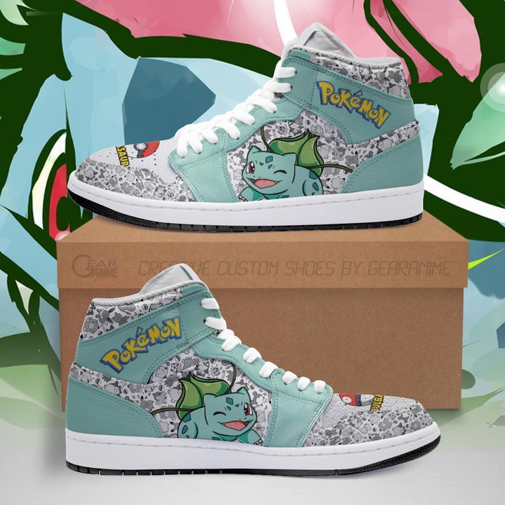 Bulbasaur Sneakers Custom Anime Pokemon Shoes - 1 - GearAnime