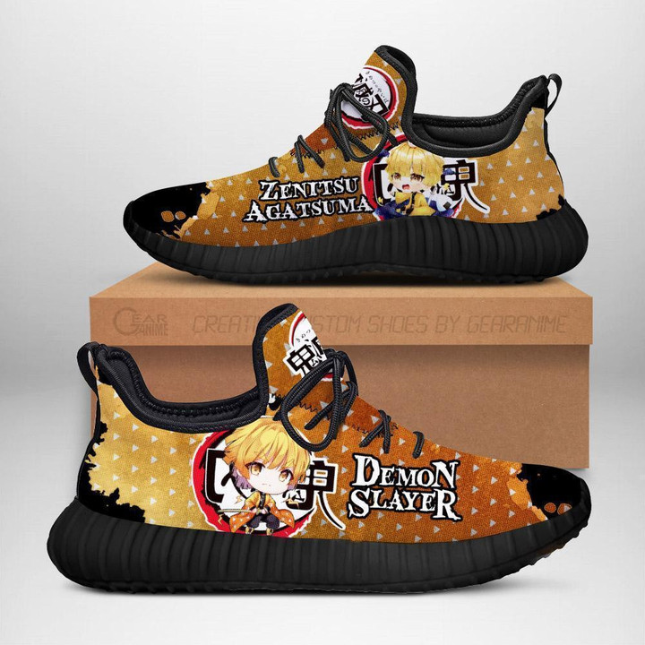 Zenitsu Reze Shoes Demon Slayer Anime Sneakers Fan Gift Idea - 1 - GearAnime