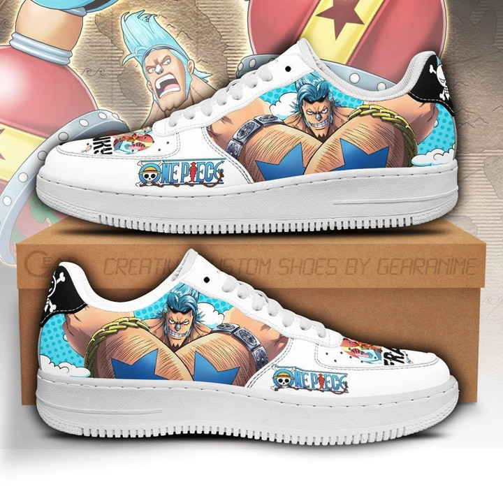 Franky Air Sneakers Custom Anime One Piece Shoes - 1 - GearAnime
