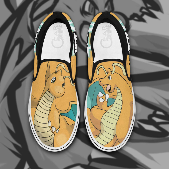 Dragonite Slip On Sneakers Pokemon Custom Anime Shoes - 1 - GearAnime