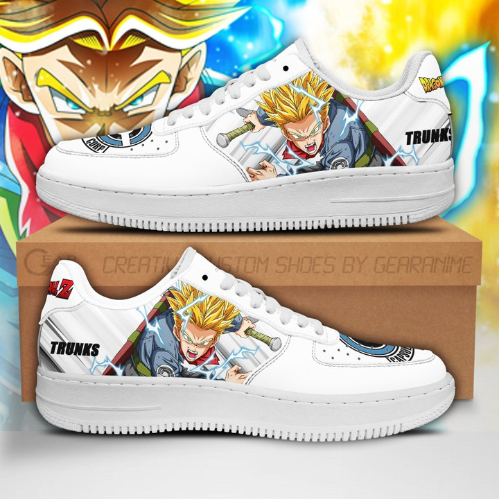 Future Trunks Air Sneakers Custom Anime Dragon Ball Shoes Simple - 1 - GearAnime
