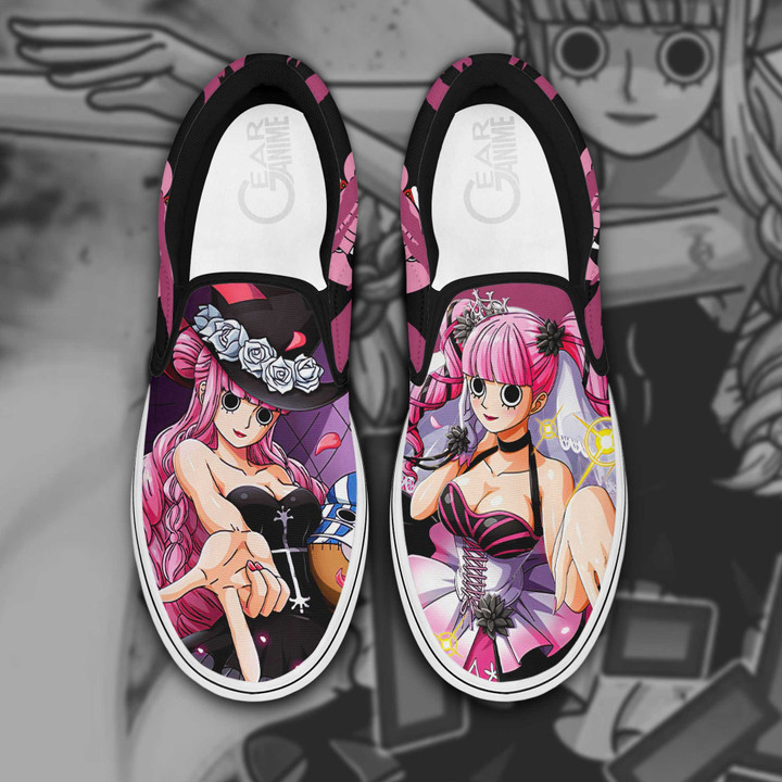 One Piece Perona Slip On Sneakers Custom Anime Shoes - 1 - GearAnime