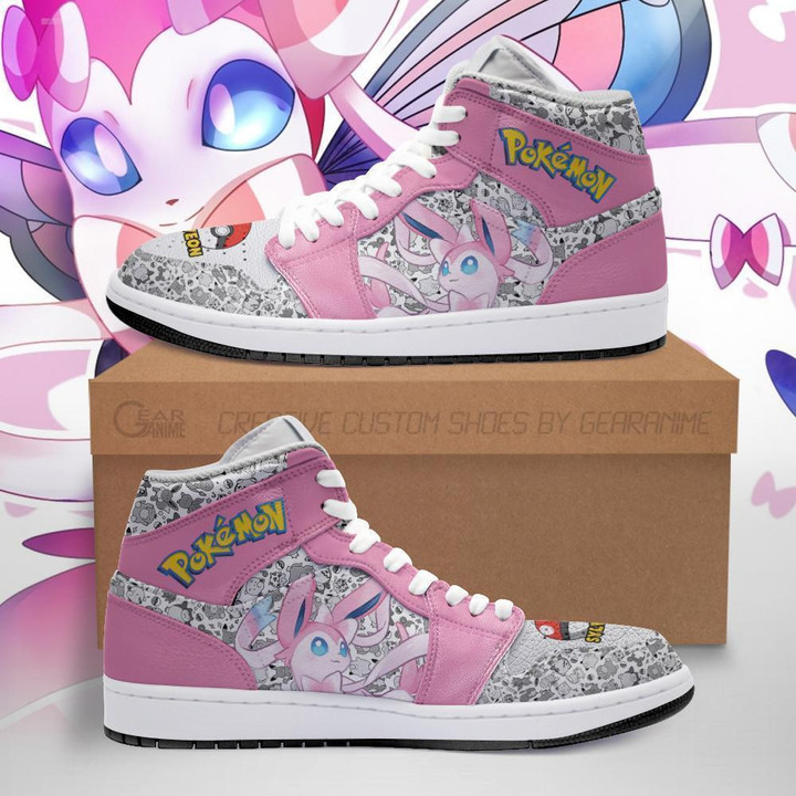 Sylveon Sneakers Custom Anime Pokemon Shoes - 1 - GearAnime