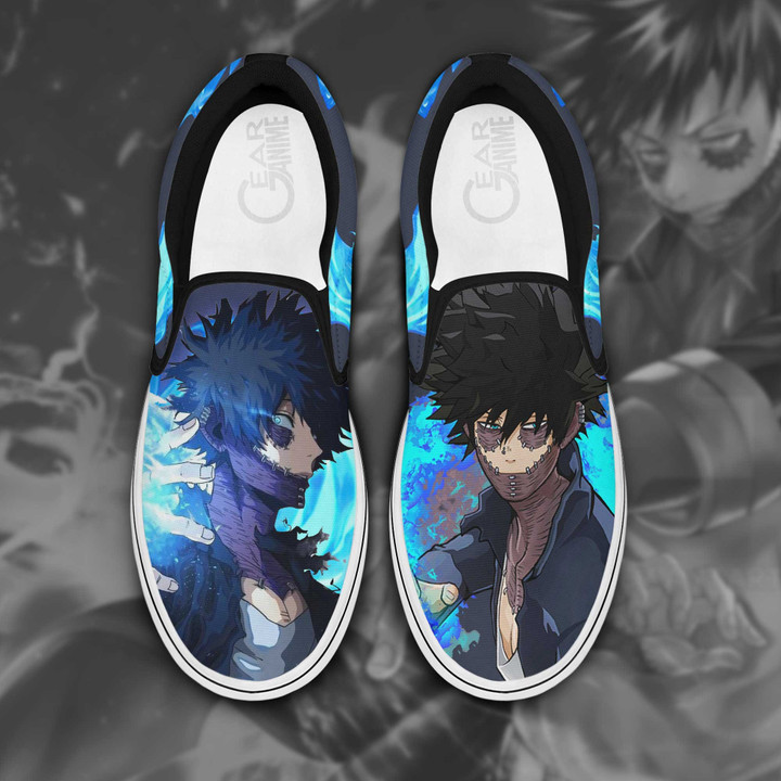 Dabi Slip On Sneakers My Hero Academia Custom Anime Shoes - 1 - GearAnime