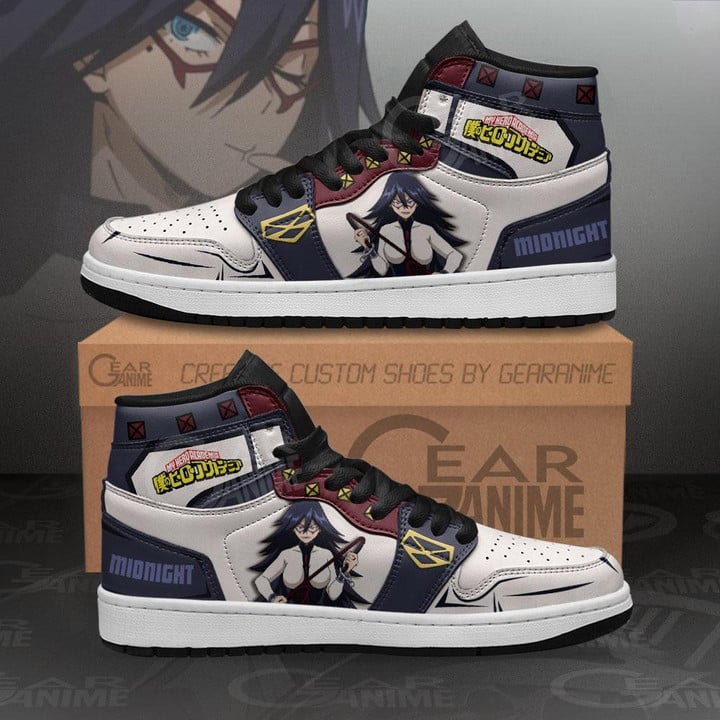 BNHA Hero Midnight Sneakers Custom My Hero Academia Anime Shoes - 1 - GearAnime