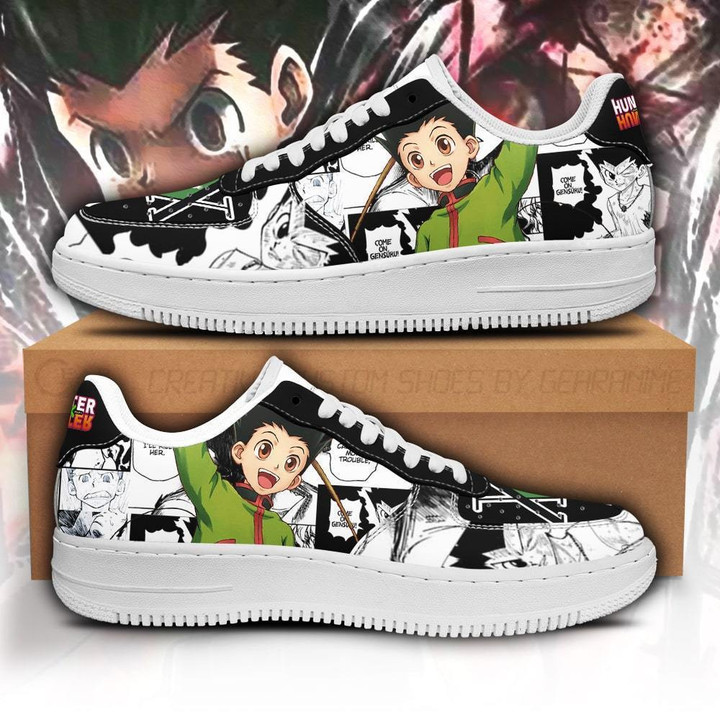 Gon Sneakers Custom Hunter X Hunter Anime Shoes Fan PT05 - 1 - GearAnime