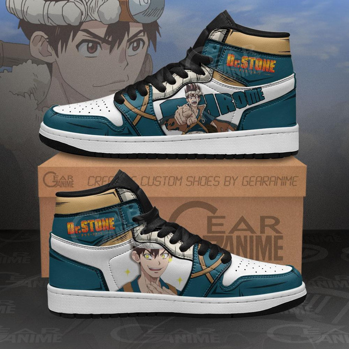 Chrome Sneakers Custom Anime Dr. Stone Shoes - 1 - GearAnime