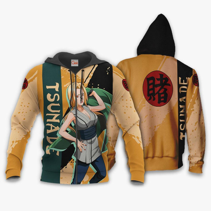 Tsunade Hoodie Shirt Custom Anime Zip Jacket - 1 - GearAnime