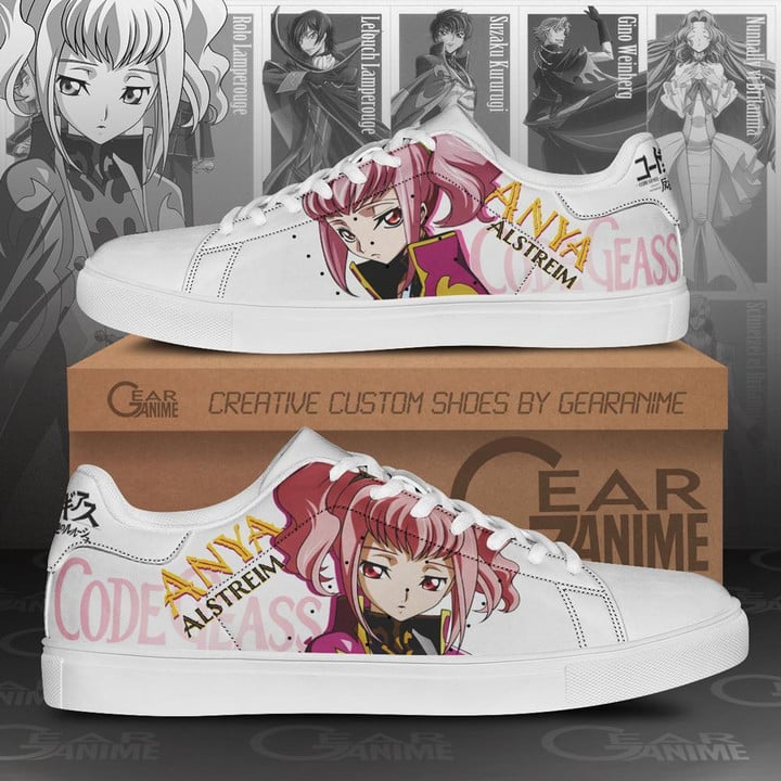 Code Geass Anya Alstreim Skate Shoes Custom Anime Shoes - 1 - GearAnime