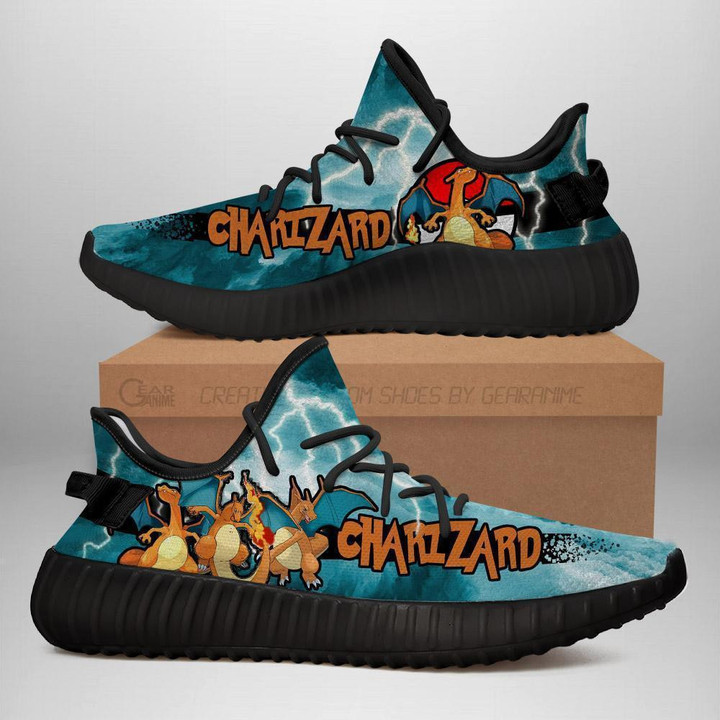 Charizard YZ Shoes Pokemon Anime Sneakers Fan Gift Idea TT04 - 1 - GearAnime