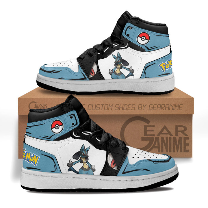 Lucario Kids Sneakers Custom Anime Pokemon Kids ShoesGear Anime