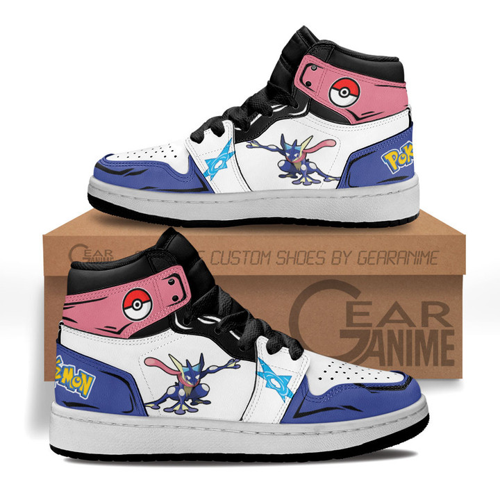 Greninja Kids Sneakers Custom Anime Pokemon Kids ShoesGear Anime