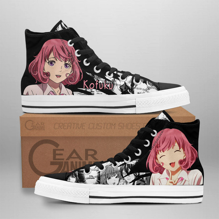 Kofuku High Top Shoes Custom Noragami Anime Sneakers