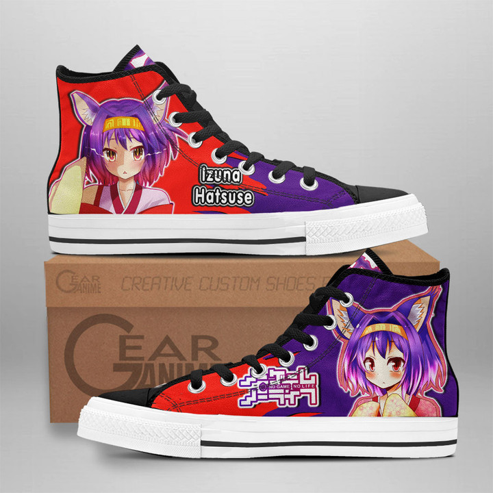 Izuna Hatsuse High Top Shoes Custom No Game No Life Anime Sneakers