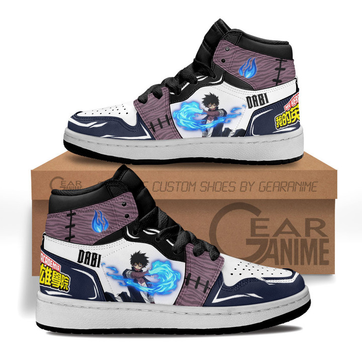 Dabi Kids Sneakers Custom Anime My Hero Academia Kids ShoesGear Anime