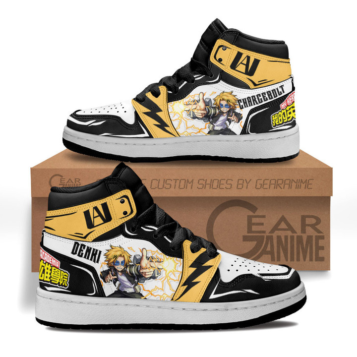 Denki Kaminari Kids Sneakers Custom Anime My Hero Academia Kids ShoesGear Anime