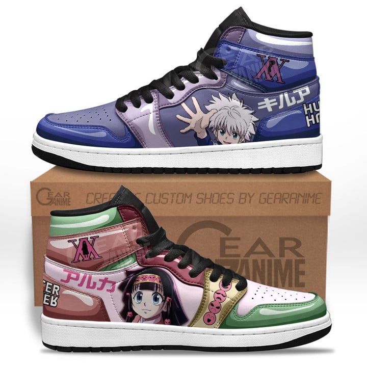 Killua and Alluka Zoldyck Sneakers Custom Hunter X Hunter Anime ShoesGear Anime